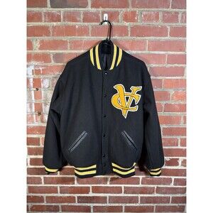 Vintage Y2k VCU Varsity Bomber Jacket Virginia Commonwealth USA D3 Size 44